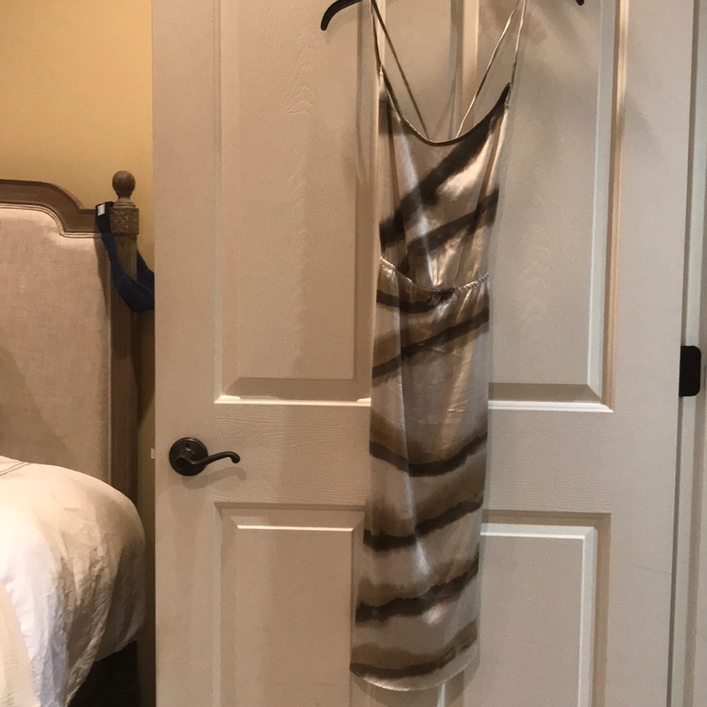 Indah satin midi dress